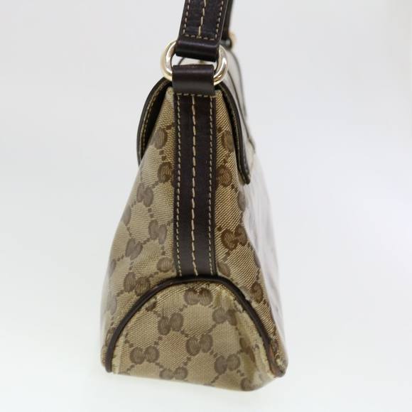 GUCCI GG Canvas Shoulder Bag Coated Canvas Beige 181483 Auth am4265 - Picture 3 of 16